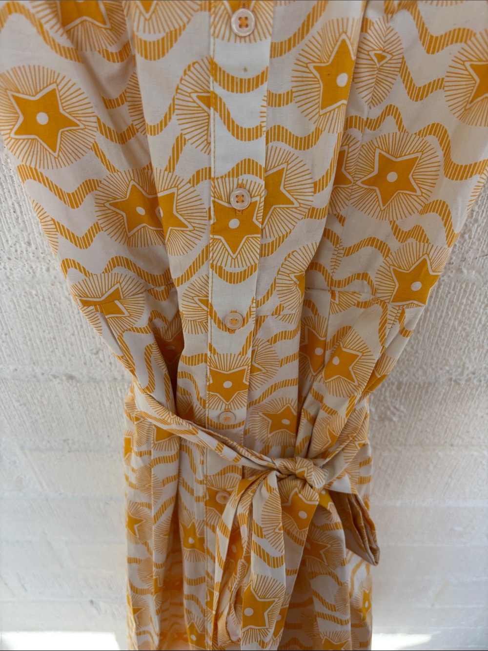 Boden Anastasia Button Down Yellow Floral Midi Shirt Dress sz 8 R - Picture 8 of 10